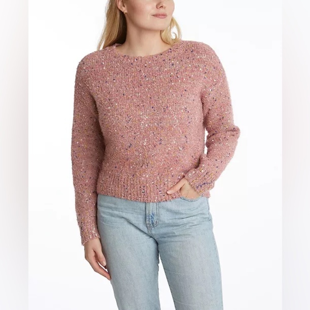 Adyson Parker Pink Funfetti Pullover Sweater Women’s Size Medium
